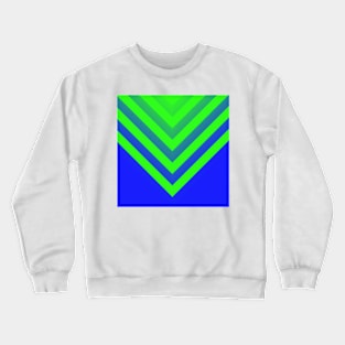 Blue & Green Chevron Crewneck Sweatshirt